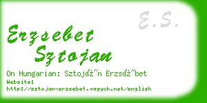 erzsebet sztojan business card